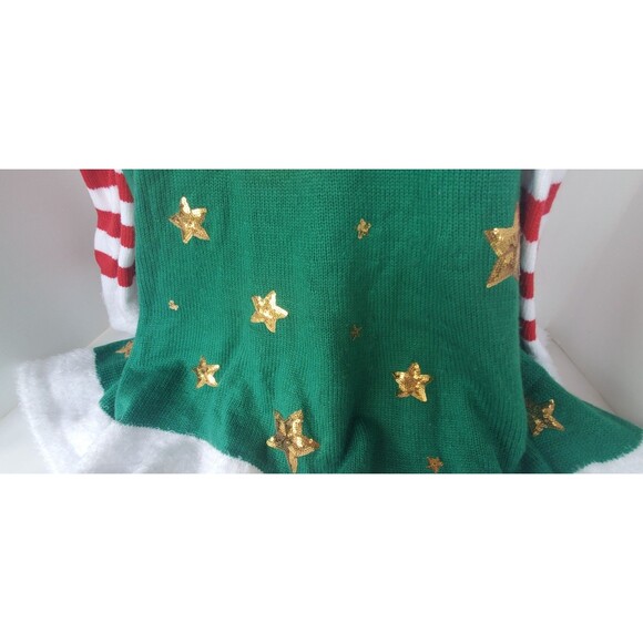 Holiday Time Dress XXL 20 Womens Mrs. Claus Elf Ugly Sweater Dress Christmas - Picture 14 of 14